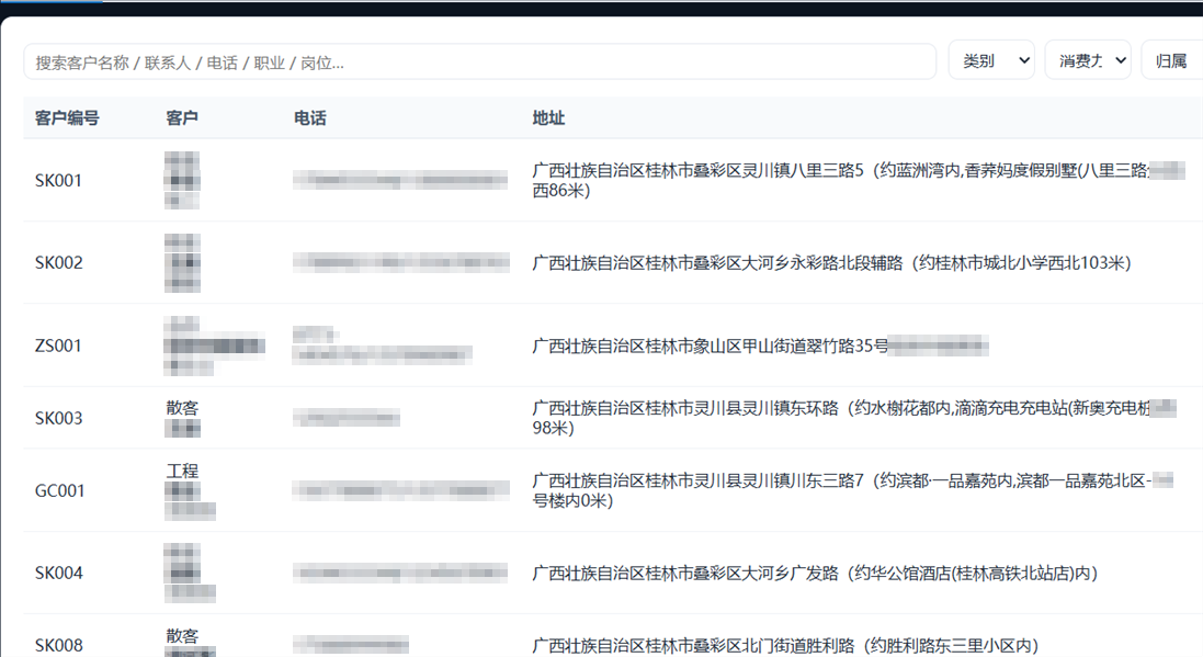 客户档案
